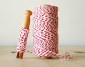 20 Yards Baker's Twine in Red and White Cotton String