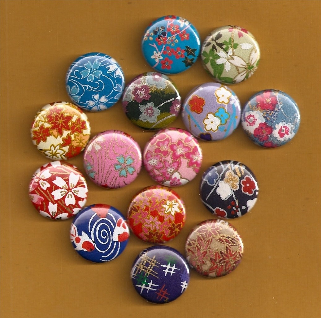 One Inch Magnets - Assortment of 15 - Compatible with Magnetic Jewelry
