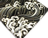 Galaxy Tab 8.9" cover  or Kindle Fire HD 8.9" cover- Japanese Waves - black and white - unisex, men's or women's tablet case