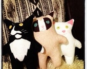 Custom Cat Portrait Plush by Megan Noel