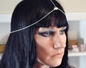 ON SALE Head Chain Silver Whispers Chain Headpiece Headdress SALE was 13.00
