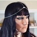 ON SALE Head Chain Silver Whispers Chain Headpiece Headdress SALE was 13.00