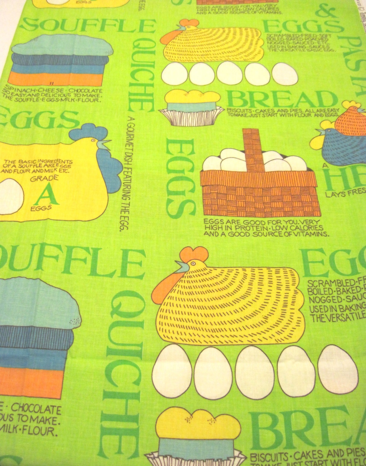 Vintage Waverly Novelty Farm Kitchen Fabric