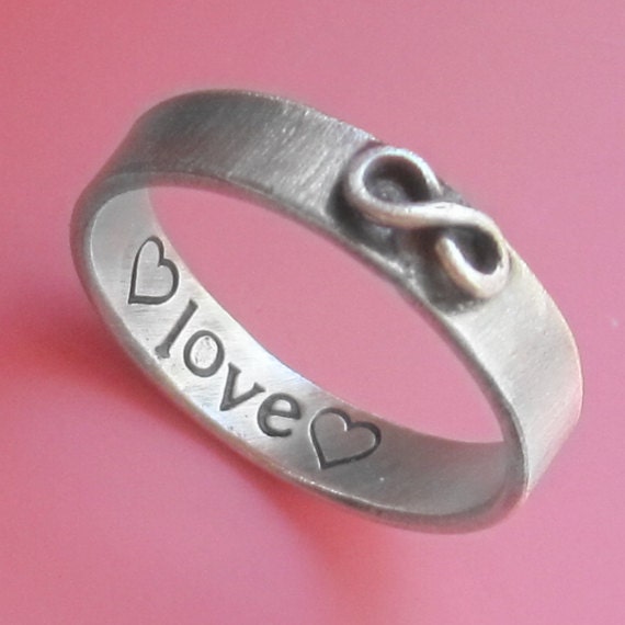 Custom Stamped Infinity Ring