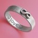Custom Stamped Infinity Ring