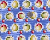 Fat quarter - Fruit Stand in Blue - Michael Miller cotton quilt fabric