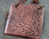 Nature Copper Pendant - Angelfire Art Glass