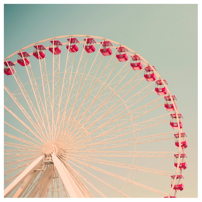 Fair Photograph - Ferris Wheel Photograph - Fine Art Photography - Summer - Fair - Original Art - The Great White