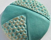 Ceramic Cabochon in Teal
