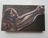 Vintage Letterpress Printers Block St. Francis of Assisi