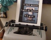 Sixteen Candles Geek  Quote Print