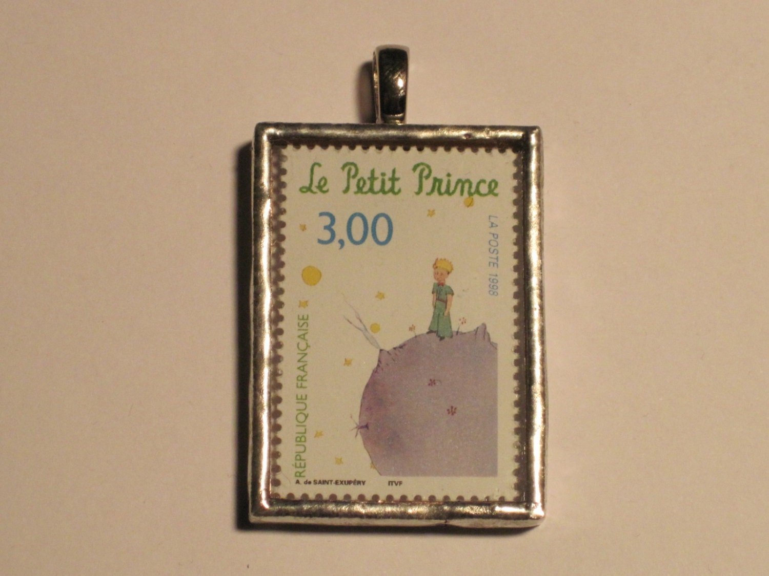Postage Stamp Pendant - Le Petit Prince