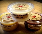 JUST DESSERTS 2 Soy Blend Candle Tart Melts 3 PACK Butterscotch Brulee, Sugar Cookie Brulee, Chocolate Coconut Macaroon