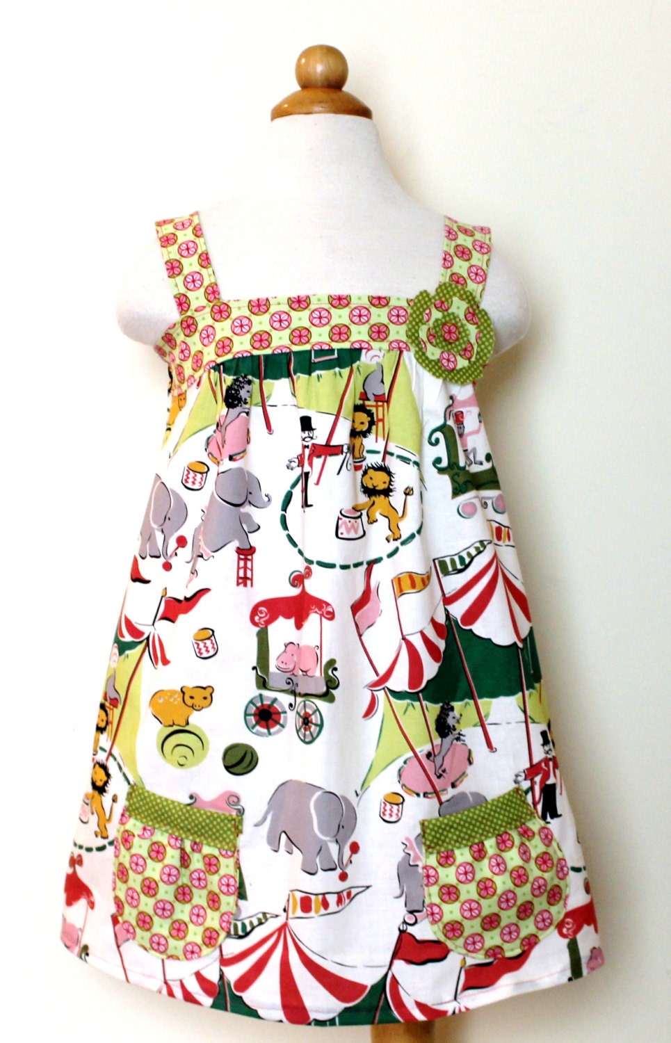 Simple Sundress for Babies, Toddlers, Girls Circus Circus