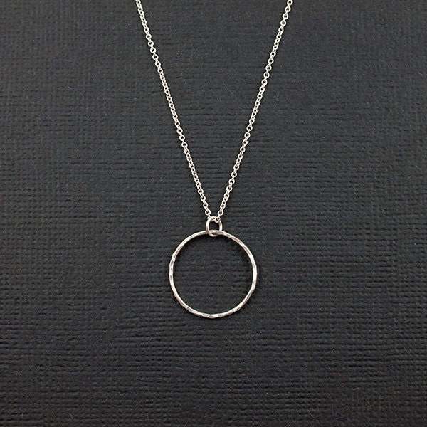 Promise Ring Necklace in Gold or Silver - Promise Collection