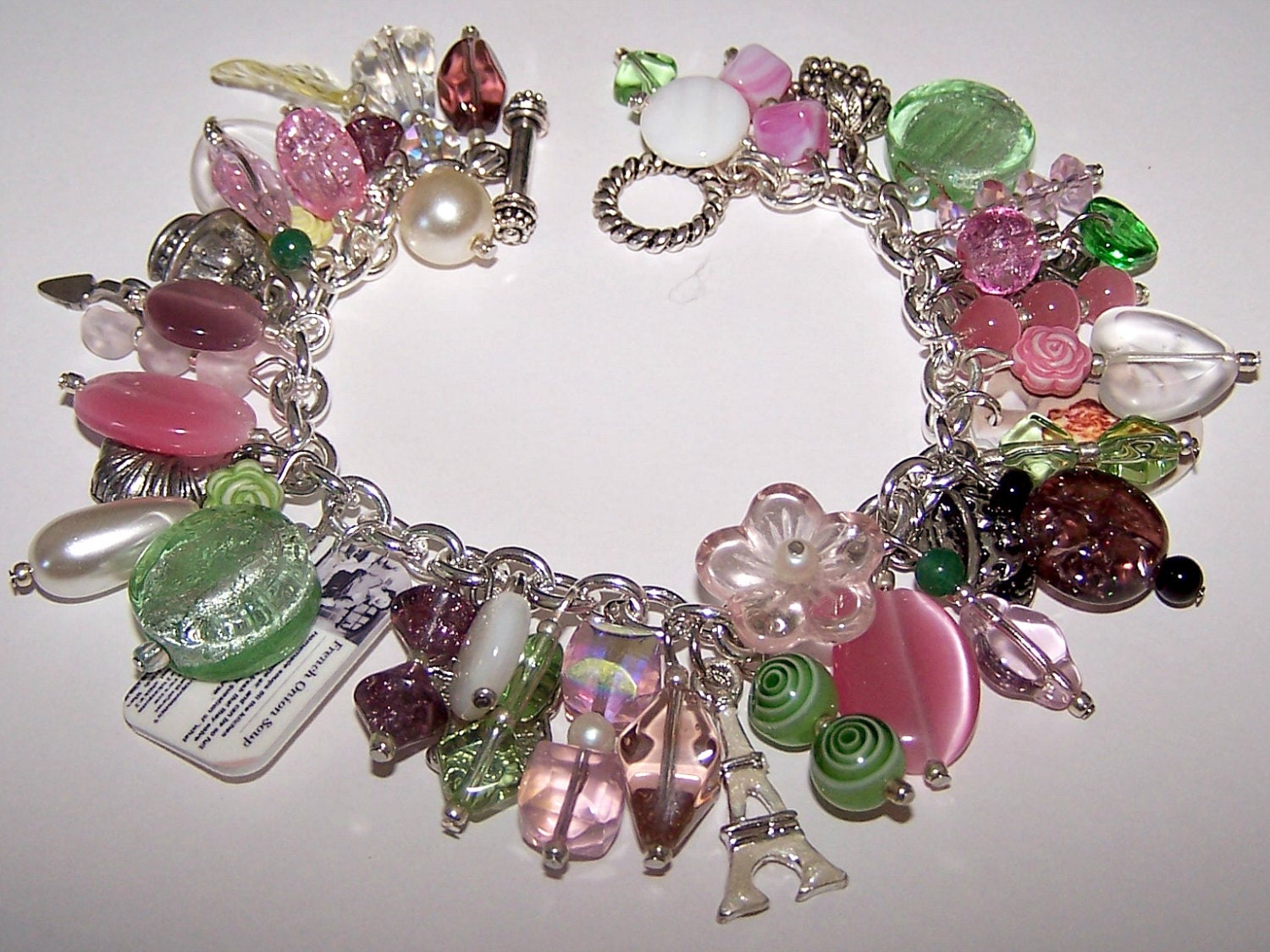 I LOVE PARIS Artisanal Charm Bracelet