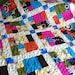 CityScape Baby Quilt in Bright Juvenile  Prints