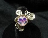 Adjustable Sugar Skull Wire Wrap Ring 2