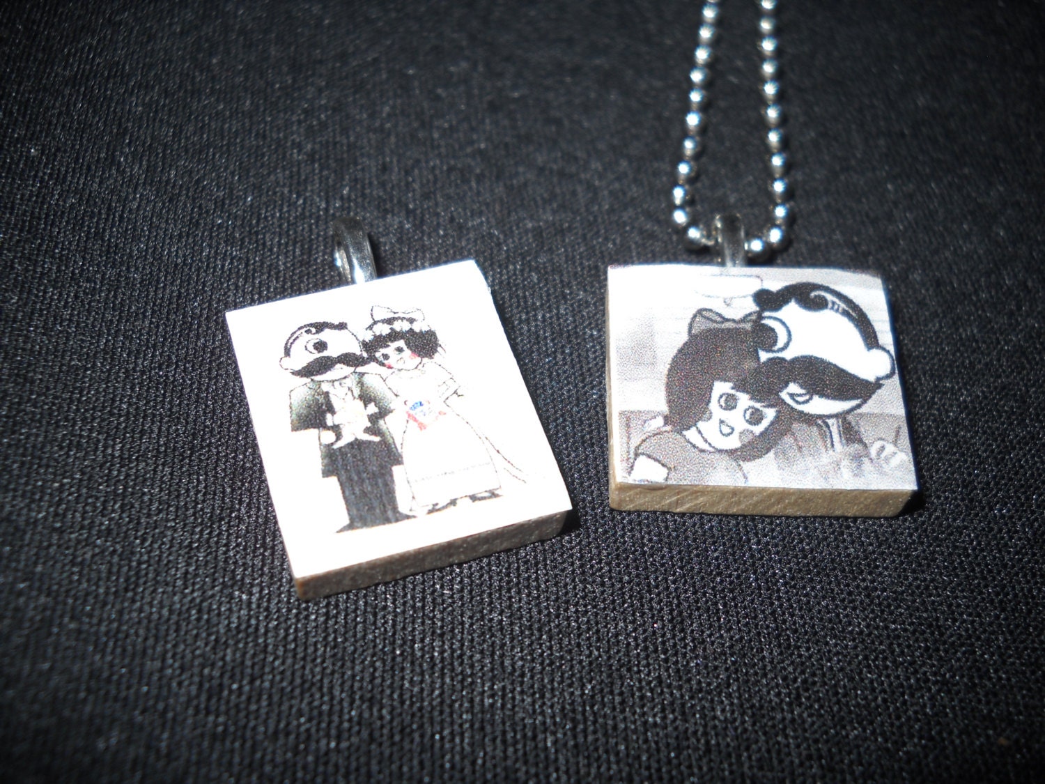 Natty Boh Utz Girl Baltimore Scrabble Tile Pendant Necklace
