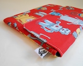 iPad case, iPad cover, iPad sleeve - Retro Robots - Custom Sizing for other 10 inchTablets is available