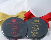 10 keep calm  Bachelorette Party Favors,Bridesmaid gift,Bridal shower favors,baby shower favor
