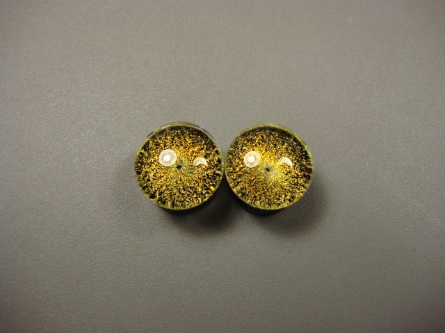 14mm Gold Galaxies on Black DF