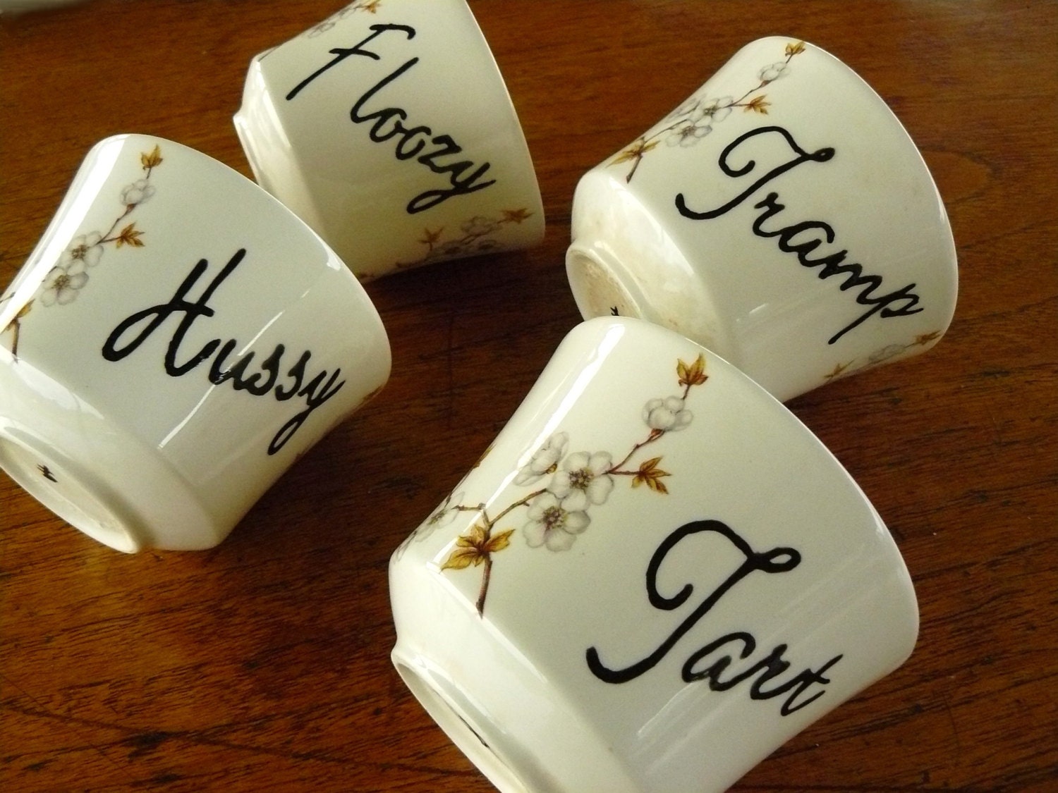 SALE Hussy Floozy Tart Tramp cups
