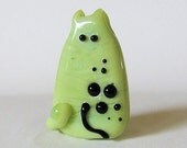 Cat Bead Handmade Lampwork Focal - Cheyenne FatCat