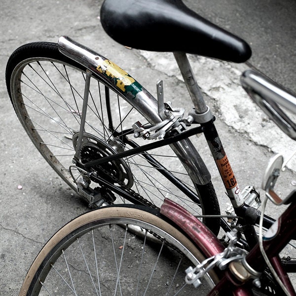 The Bikes 012 6x6 Bicycle Photograph signed by the Artist - Fine Art Photography by Patrick Andrew Adams - APTRICK