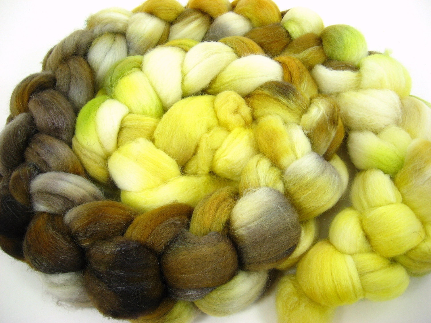 Day's End 'Ludwig'- Merino Tussah Silk combed top roving 4 oz wool spinning fiber weave felt