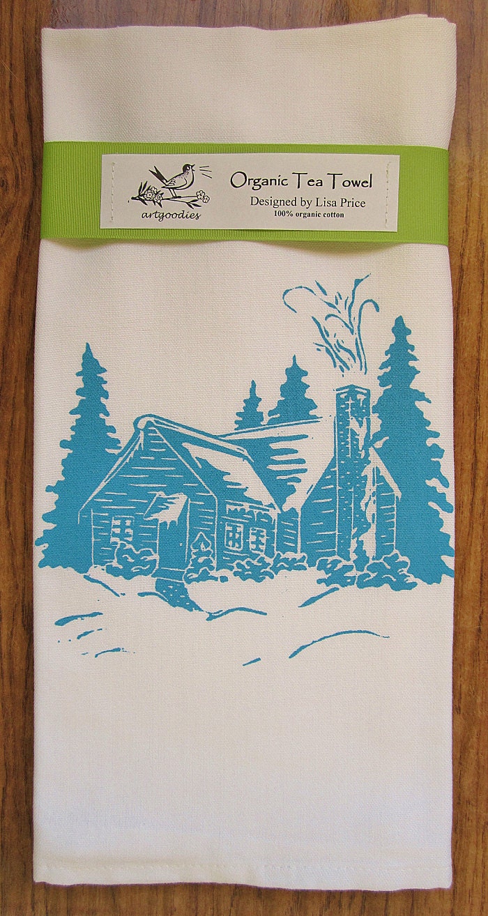 ORGANIC block print cabin towel