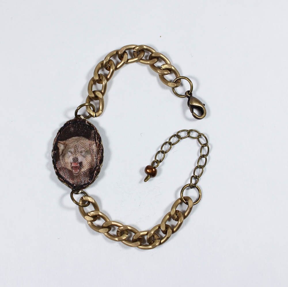 Angry Wolf ID Bracelet