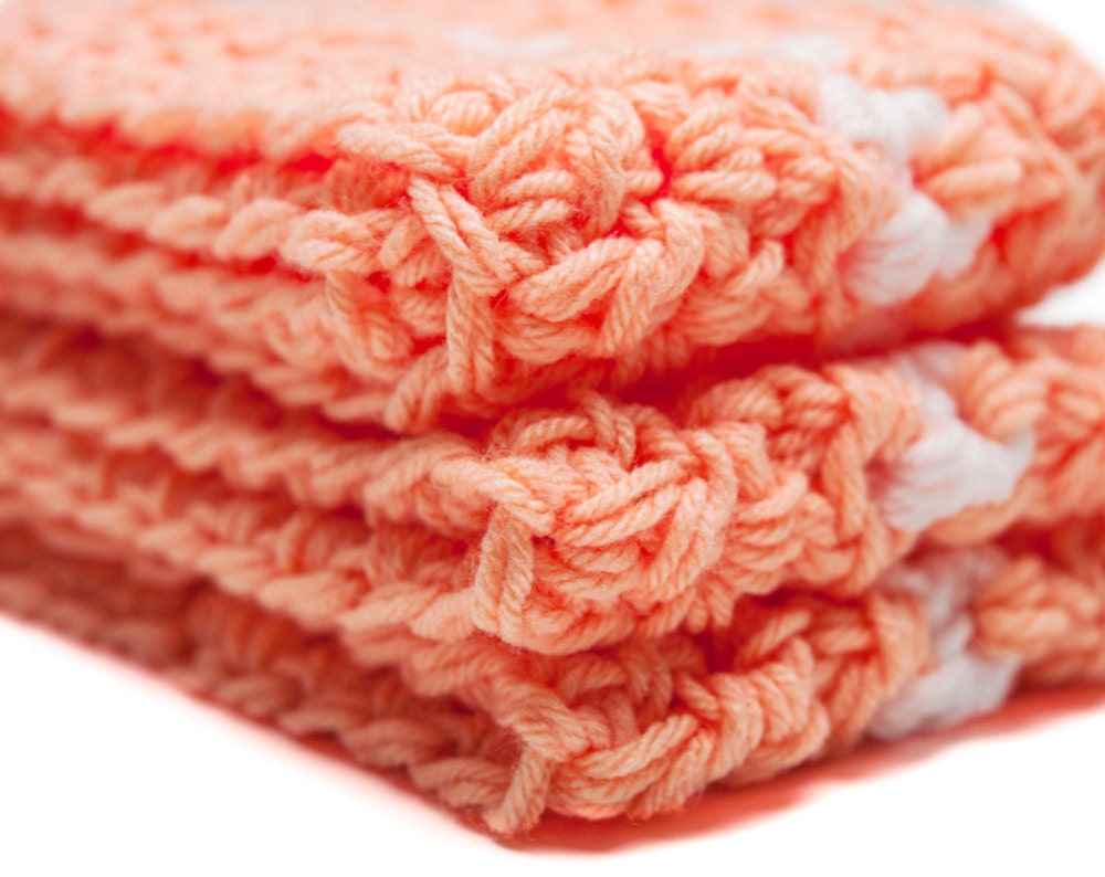 Double Wrap Infinity Scarf - Peach