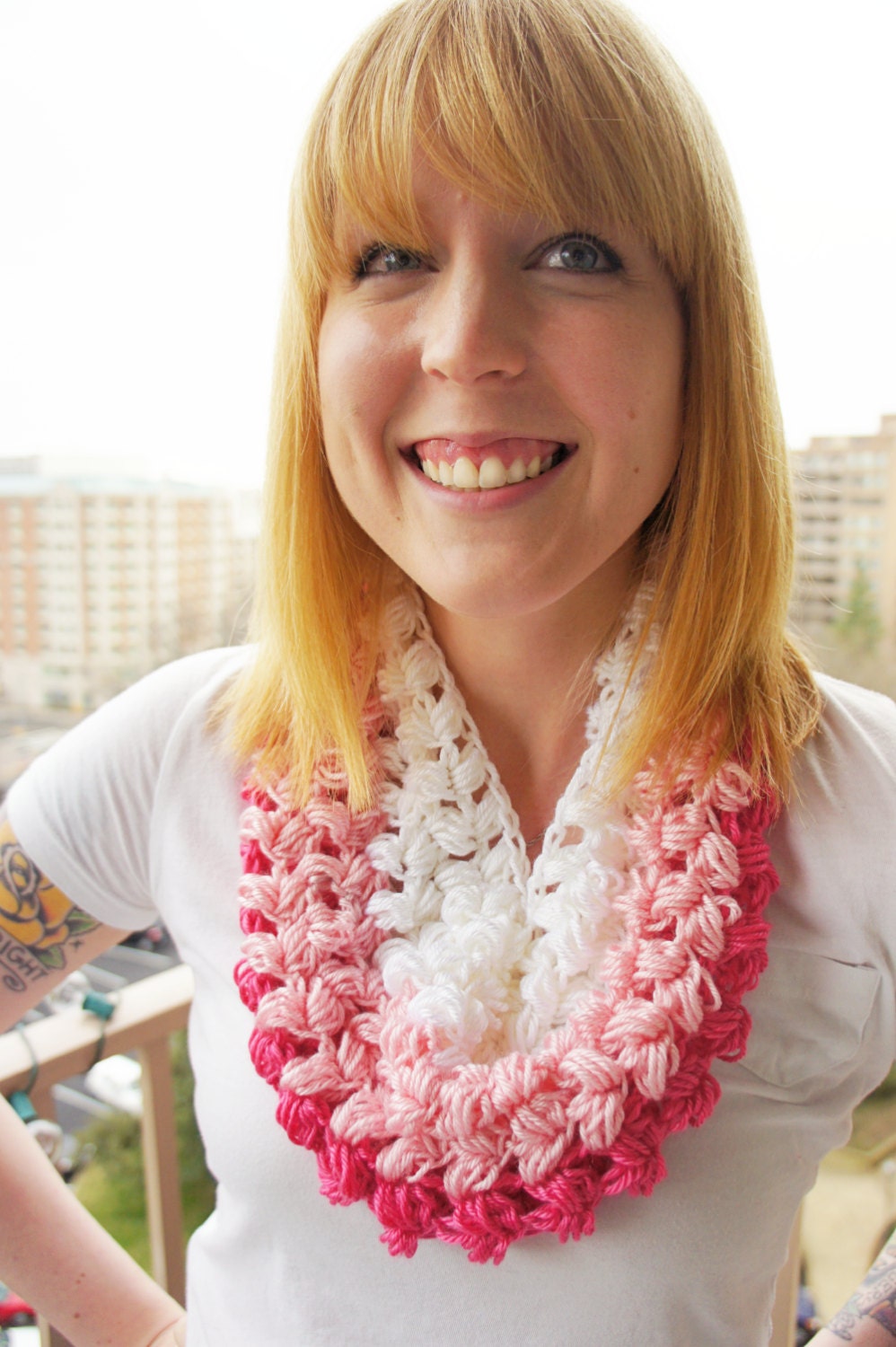 Ombre Cowl - Pinks