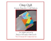 Peyote Bracelet Pattern ... CRAZY QUILT ... Colorful . Multicolor . Nostalgic . Abstract . Bold . Modern . Geometric . Shapes . 3 for 2