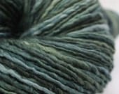 EVERGREEN - handspun organic polwarth and mulberry silk