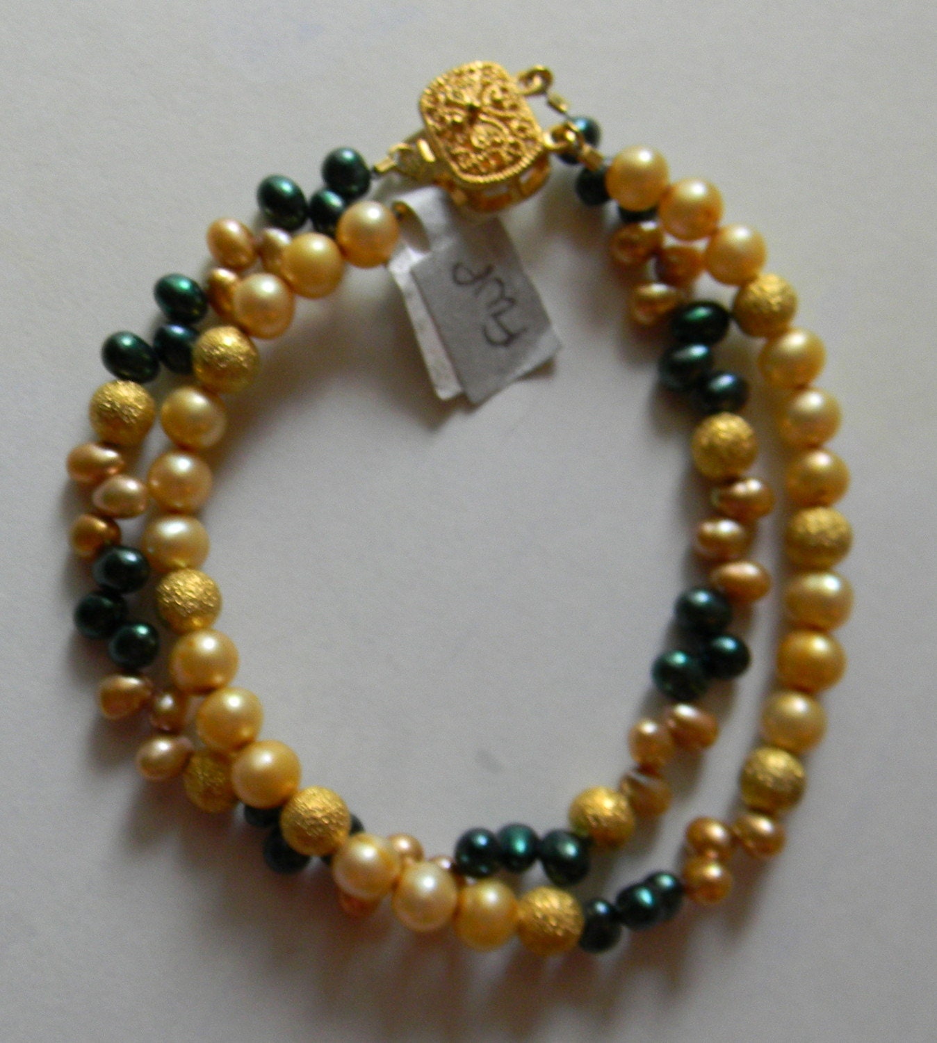 SALE 2-Strand Colored Fresh Water Pearl Bracelet