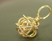 Brass Wire Ball Stitch Marker - Made to Order - Sizes US6 to US15