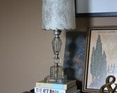 Vintage glass lamp.  Hollywood Regency.