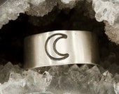Toe Ring Moon Adjustable Sterling Silver