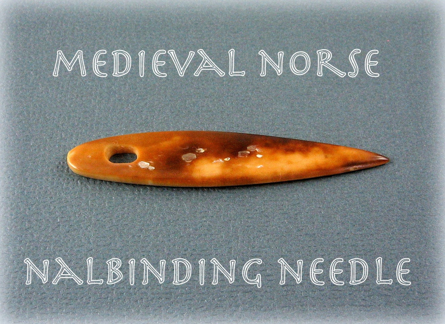 OOAK Medieval Norse Fossil Walrus Ivory Nalbinding Needle