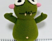 Monster Plush Crochet Plush Amigurumi Plush Stuffed Animal Soft Toy Home Decor Art Doll Weirdoo Tush