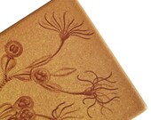 Handmade ceramic tile trivet with decal image of sealife - maize matte - kitchen - tray - marine biologist