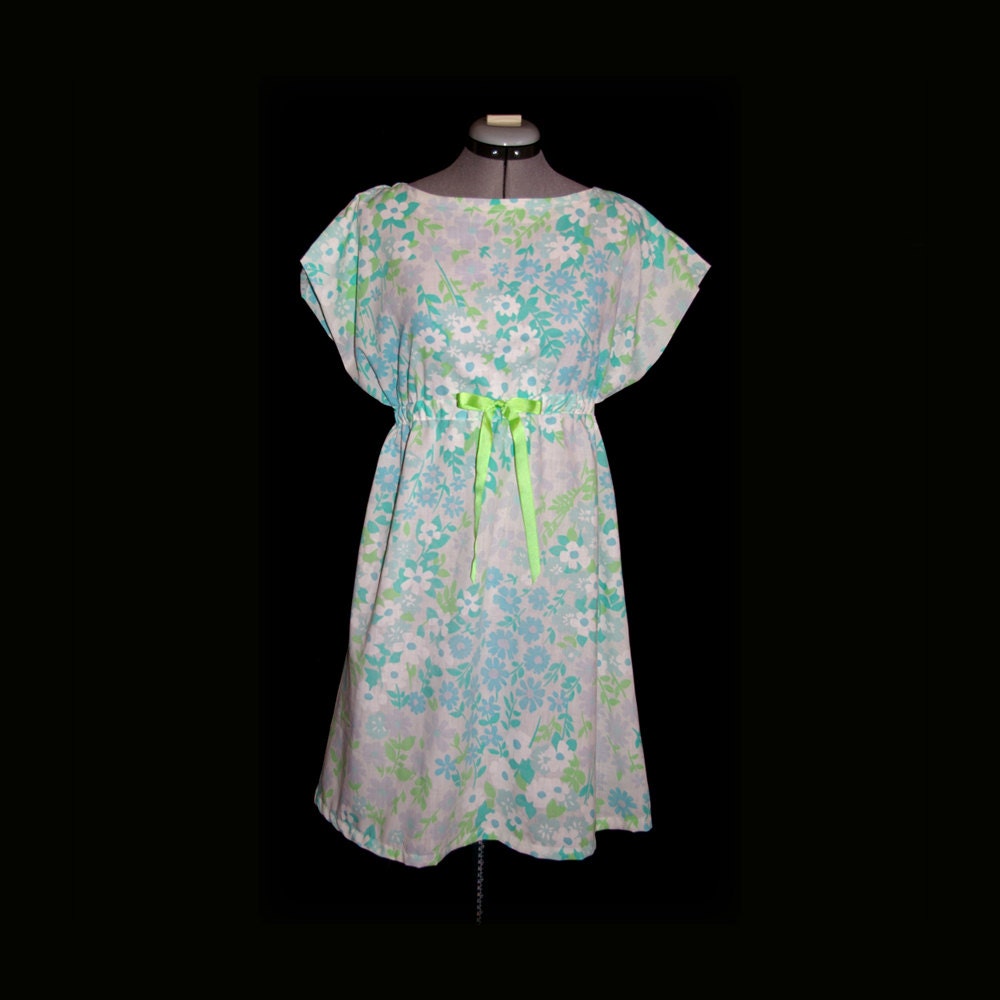 Cotton Sun Dress made from upcycled bed sheet "Penelope"