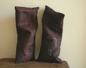 SILK EYE PILLOWS set of 3. filled with organic french lavender, geranium, flax seeds. for men and women. mothers day gift. by pamelatang