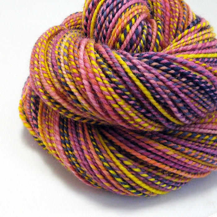 Handspun Yarn - Sunset Skyline - 155 Yards
