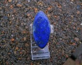 Lapis & sterling silver ring 8 1/4 Star engraved band Choctaw Native American Indian made