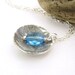Aquamarine Necklace, Swarovski Crystal Jewelry, Blue Crystal Neckace, March Birthstone, Handmade Jewelry - Contrast