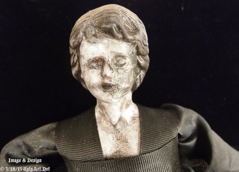 Custom listing for Hayley Nicholas  SkullFace Doll by Ugly Shyla