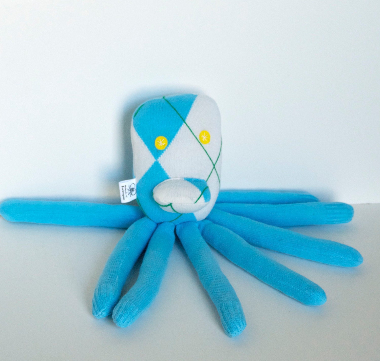 Kids Baby Plush Octopus DELUXE SOCKTOPUS Stuffed Doll Toy Made From Recycled Sweaters